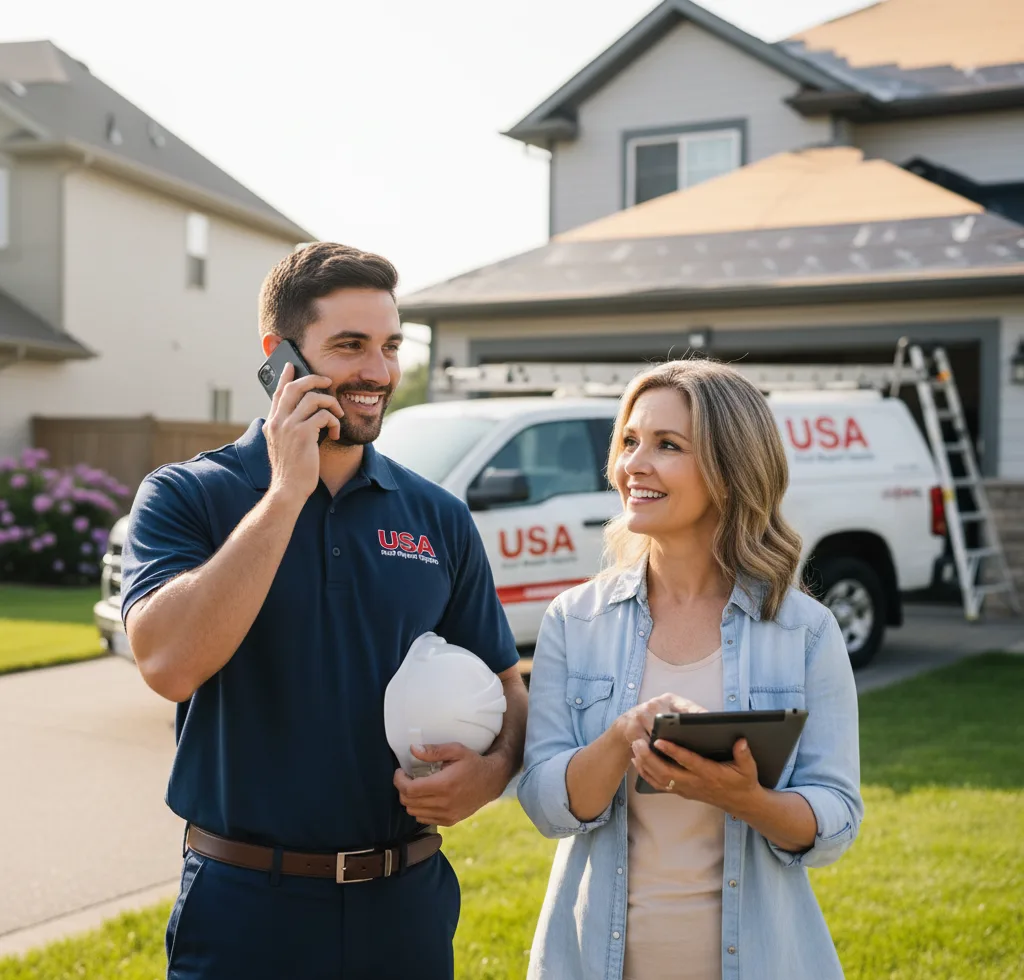 USA Roof Repair Experts customer support in Ravenna
